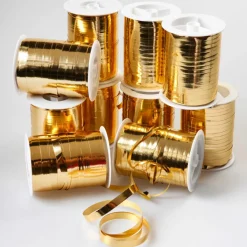 Sale DecoWoerner Sparpaket "Geschenkbänder" "Kaufe 10 Zahle 8" gold
