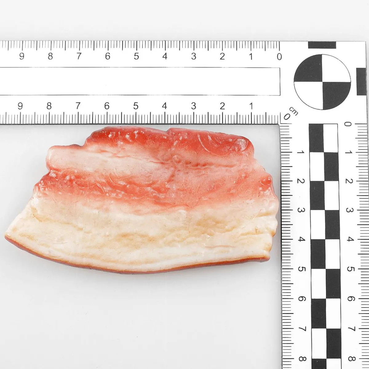 Sale DecoWoerner Speckscheiben Lebensmittel-Attrappe, Pack à 3 Stück rot