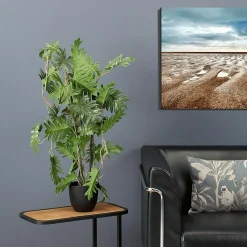 Outlet DecoWoerner Split Philodendron Im Schwarzem Topf grün