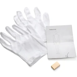 DecoWoerner Sport-Schaufensterpuppe Dame Athletin – Linkes Bein Ausgestellt Grau
