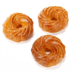 DecoWoerner Spritz-Gebäck-Set Lebensmittel-Attrappen, 3 Stück braun