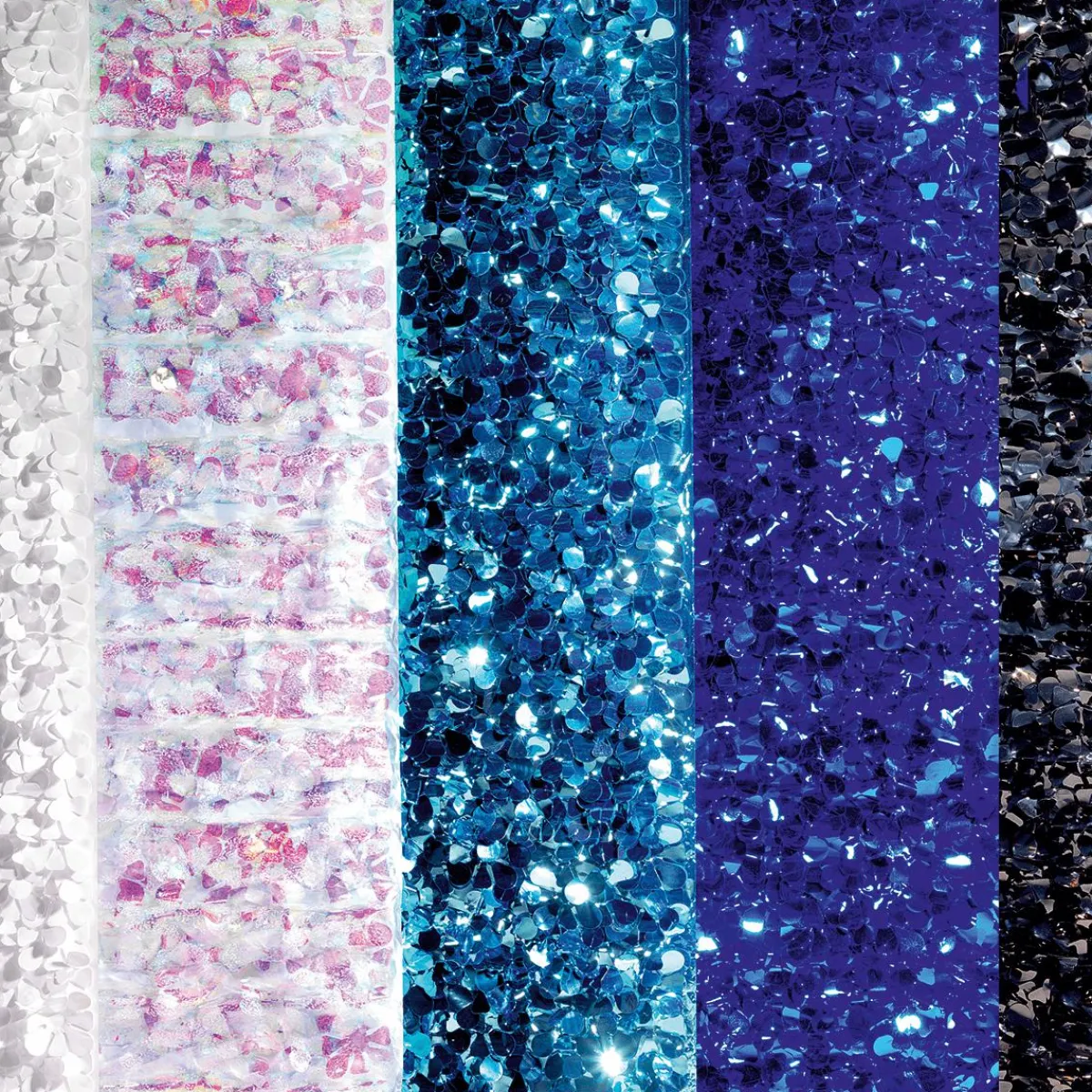 Hot DecoWoerner Stanzoptikfolie Irisierend 90 Cm Breit, Snow Flake weiß
