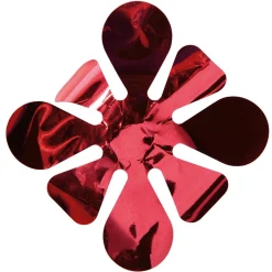 Best DecoWoerner Stanzoptikfolie Metallic 90 Cm Breit, rot
