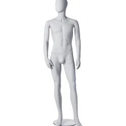 New DecoWoerner Stehende Herren Schaufensterpuppe Solid White weiß