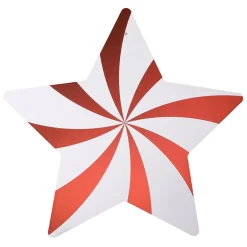 Clearance DecoWoerner Stern Swirl / Weiß rot