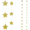 Online DecoWoerner Sternenketten 2D, Gold, 2tlg.