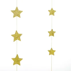 Online DecoWoerner Sternenketten 2D, Gold, 2tlg.