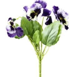 Best DecoWoerner Stiefmütterchen Kunstblumen Lila, 27 Cm violett