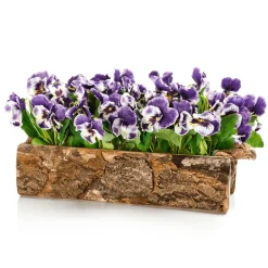 Best DecoWoerner Stiefmütterchen Kunstblumen Lila, 27 Cm violett