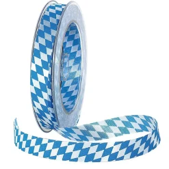 Hot DecoWoerner Stoffband "Bayern" 15 Mm 25 M blau