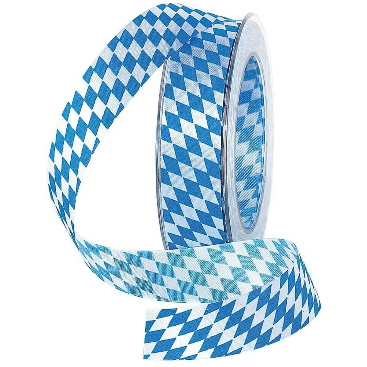 Outlet DecoWoerner Stoffband "Bayern" 25 Mm 25 M blau