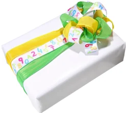 Best DecoWoerner Stoffband Mit Drahtkante, 25 Mm, 25 M, gelb