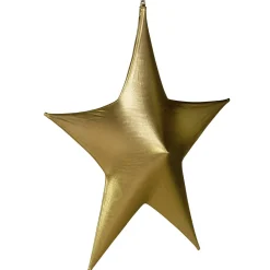 Discount DecoWoerner Stretch-Stern 200 Cm Ø, Schwer Entflammbar B1 gold