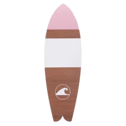 DecoWoerner Surfbrett Holzdisplay 160 X 50 Cm braun