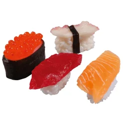 Clearance DecoWoerner Sushi-Set Lebensmittel-Attrappe, Set 4 Stück rot