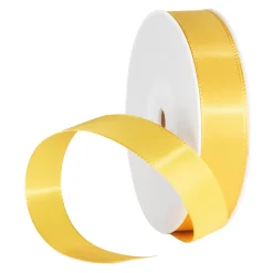 Sale DecoWoerner Taftband Mit Webkante 25 Mm, 50 M, gelb