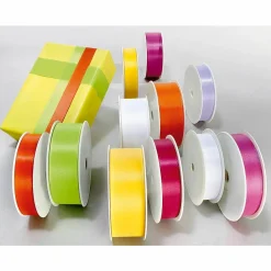 DecoWoerner Taftband Mit Webkante 40 Mm, 50 M, Hell grün
