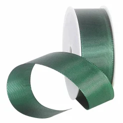 Outlet DecoWoerner Taftband Mit Webkante 40 Mm, 50 M, Dunkel grün