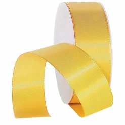 New DecoWoerner Taftband Mit Webkante 40 Mm, 50 M, gelb