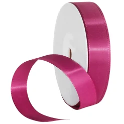 DecoWoerner Taftband Mit Webkante 15 Mm, 50 M, Pink rosa