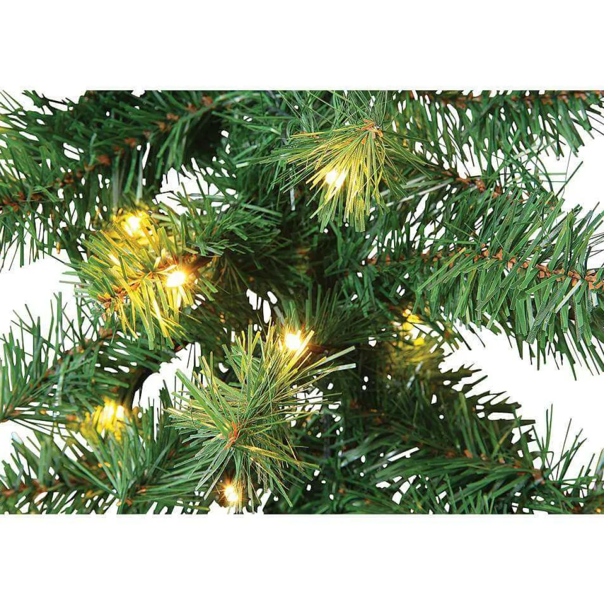 DecoWoerner Tannengirlande Basic Mit LED 270 Cm, 17 Cm Ø grün