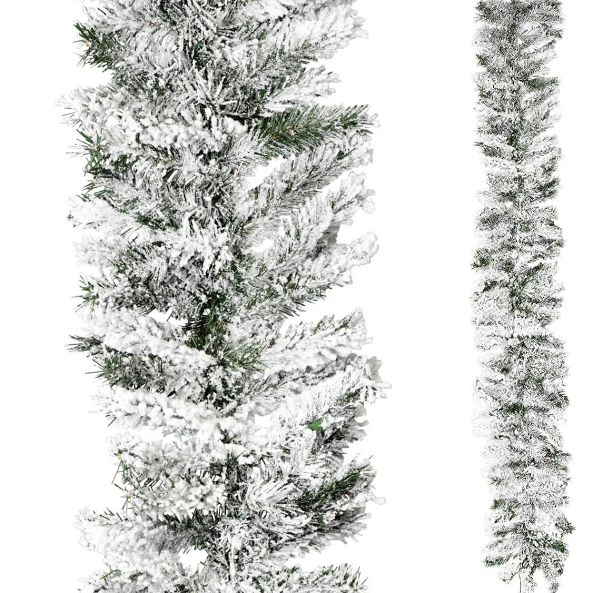 Hot DecoWoerner Tannengirlande Beflockt 180 Cm, 30 Cm Ø weiß
