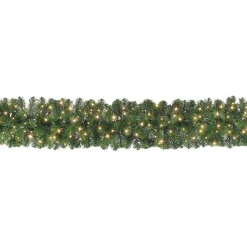 DecoWoerner Tannengirlande Deluxe Mit LED, 270 Cm, 30 Cm Ø grün