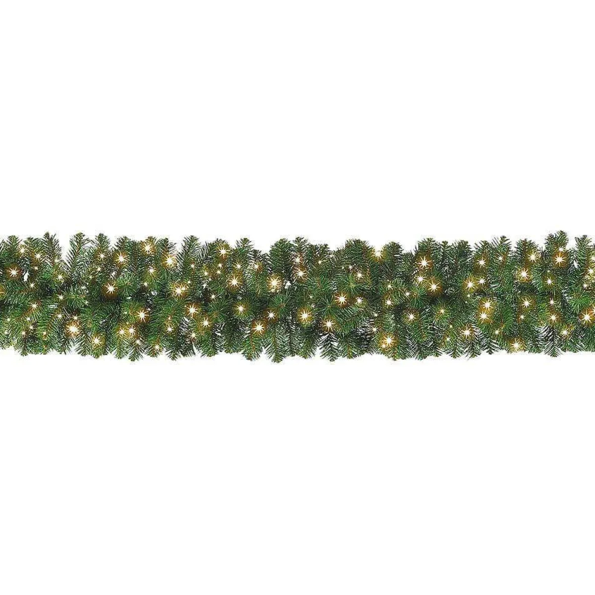 DecoWoerner Tannengirlande Deluxe Mit LED, 270 Cm, 30 Cm Ø grün