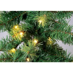 DecoWoerner Tannengirlande Deluxe Mit LED, 270 Cm, 30 Cm Ø grün