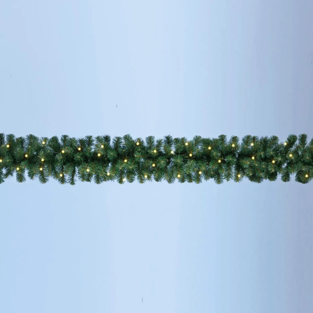 DecoWoerner Tannengirlande Deluxe Mit LED, 270 Cm, 30 Cm Ø grün