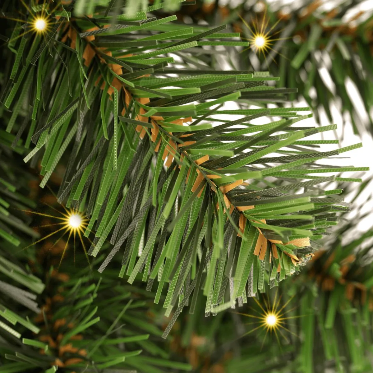 DecoWoerner Tannengirlande Deluxe Mit LED, 270 Cm, 30 Cm Ø grün