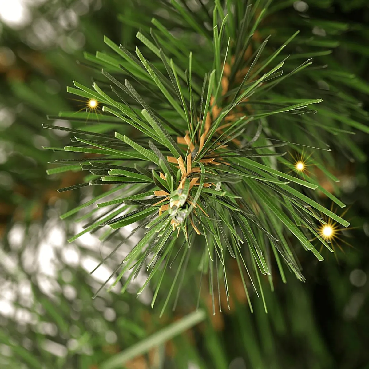 DecoWoerner Tannengirlande Deluxe Mit LED, 270 Cm, 30 Cm Ø grün