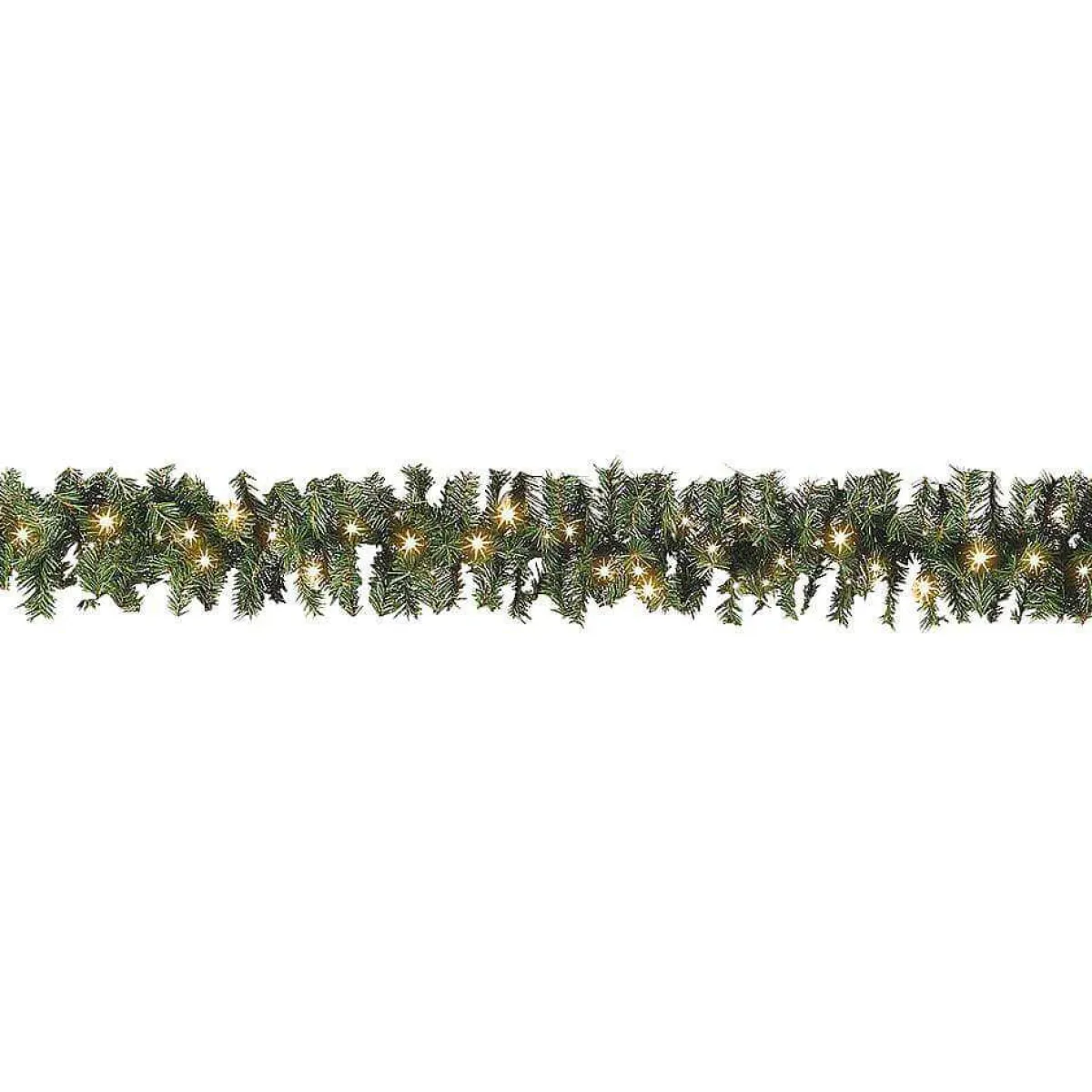 DecoWoerner Tannengirlande Standard Mit LED, 270 Cm, 17 Cm Ø grün