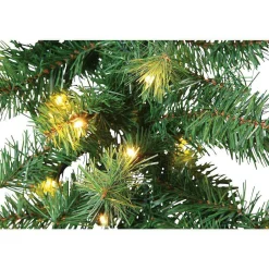 DecoWoerner Tannengirlande Standard Mit LED, 270 Cm, 17 Cm Ø grün