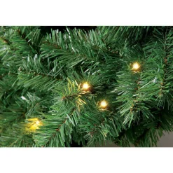 Clearance DecoWoerner Tannenkranz Basic LED, 60 Cm Ø grün