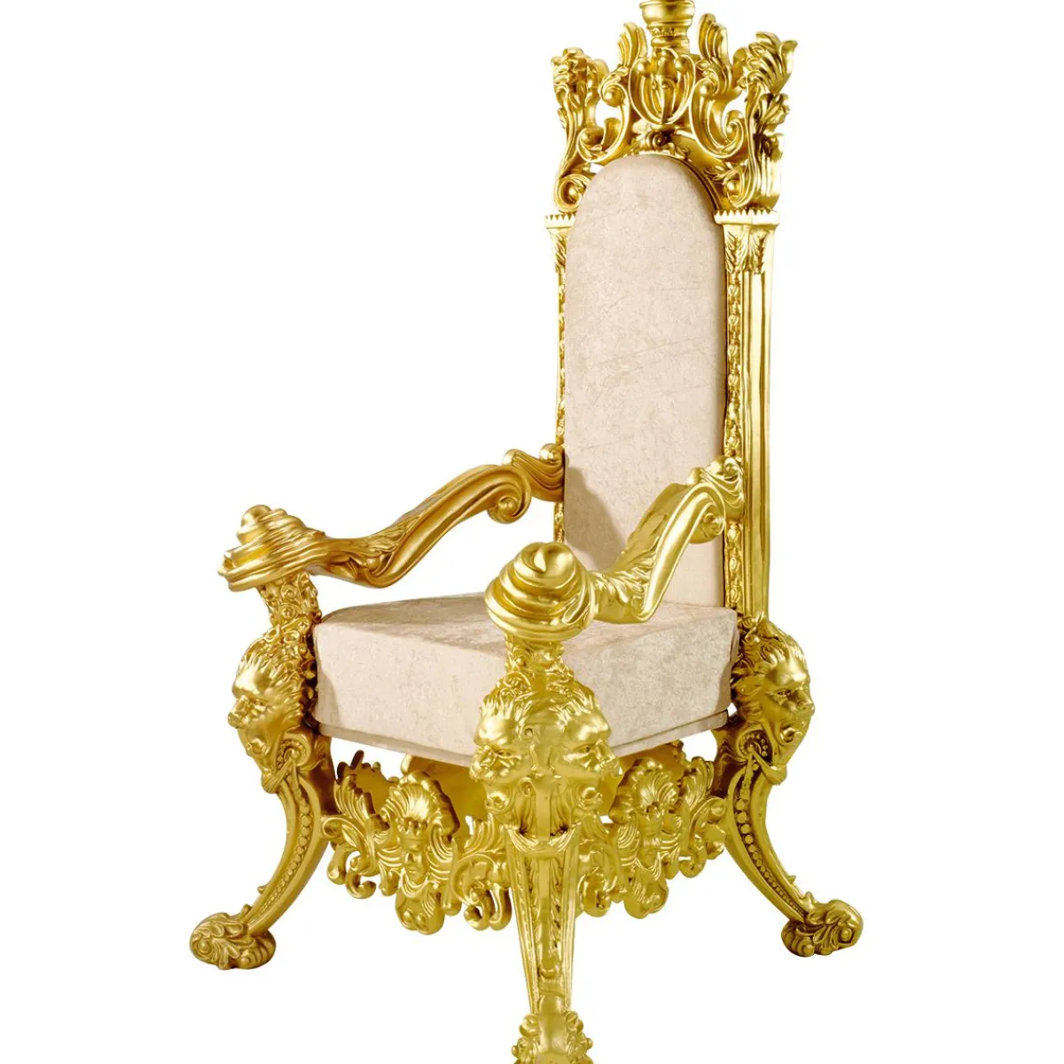 Sale DecoWoerner Thron "Renaissance", 190 Cm Hoch, /elfenbein gold