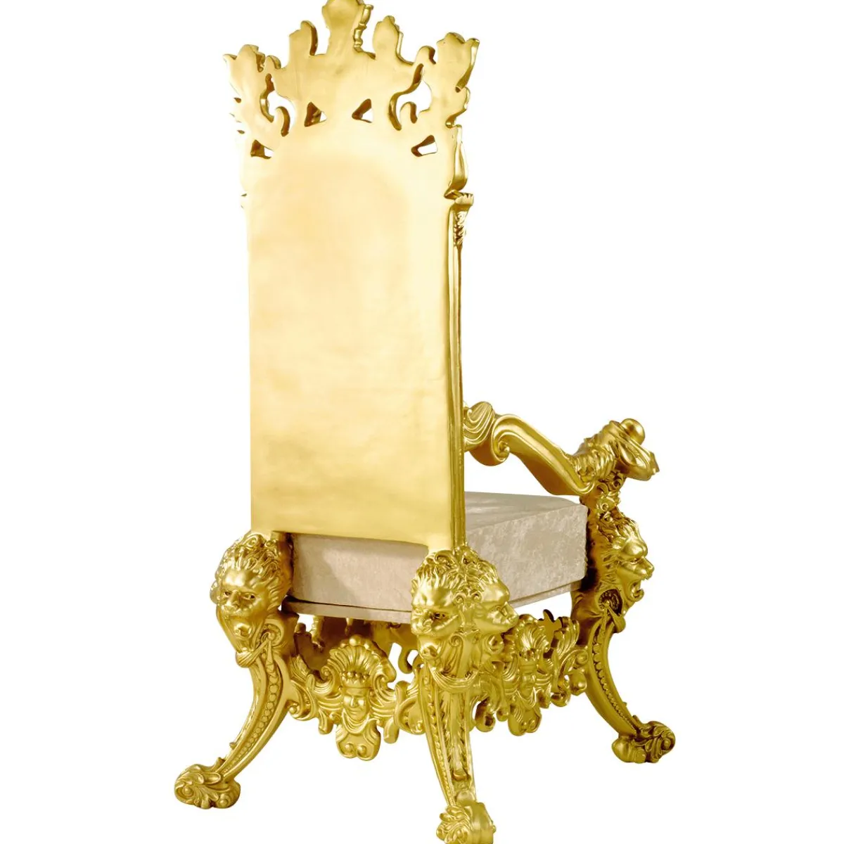 Sale DecoWoerner Thron "Renaissance", 190 Cm Hoch, /elfenbein gold