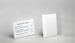 Best DecoWoerner Tischaufsteller, DIN A4, Hoch transparent