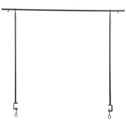 Best DecoWoerner Tischdeko Stange, 127 - 236 Cm Breit schwarz