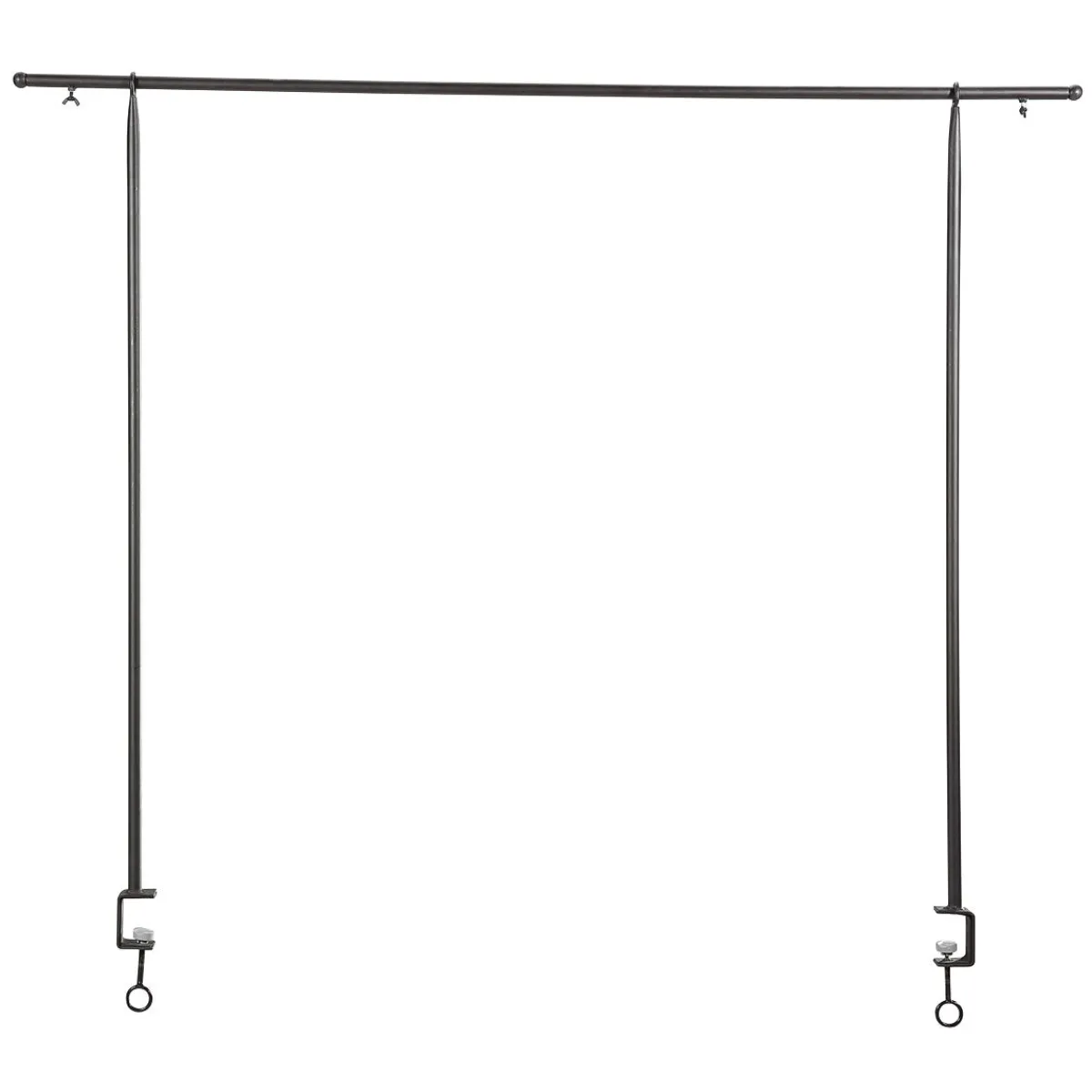 Best DecoWoerner Tischdeko Stange, 127 - 236 Cm Breit schwarz