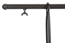 Best DecoWoerner Tischdeko Stange, 127 - 236 Cm Breit schwarz
