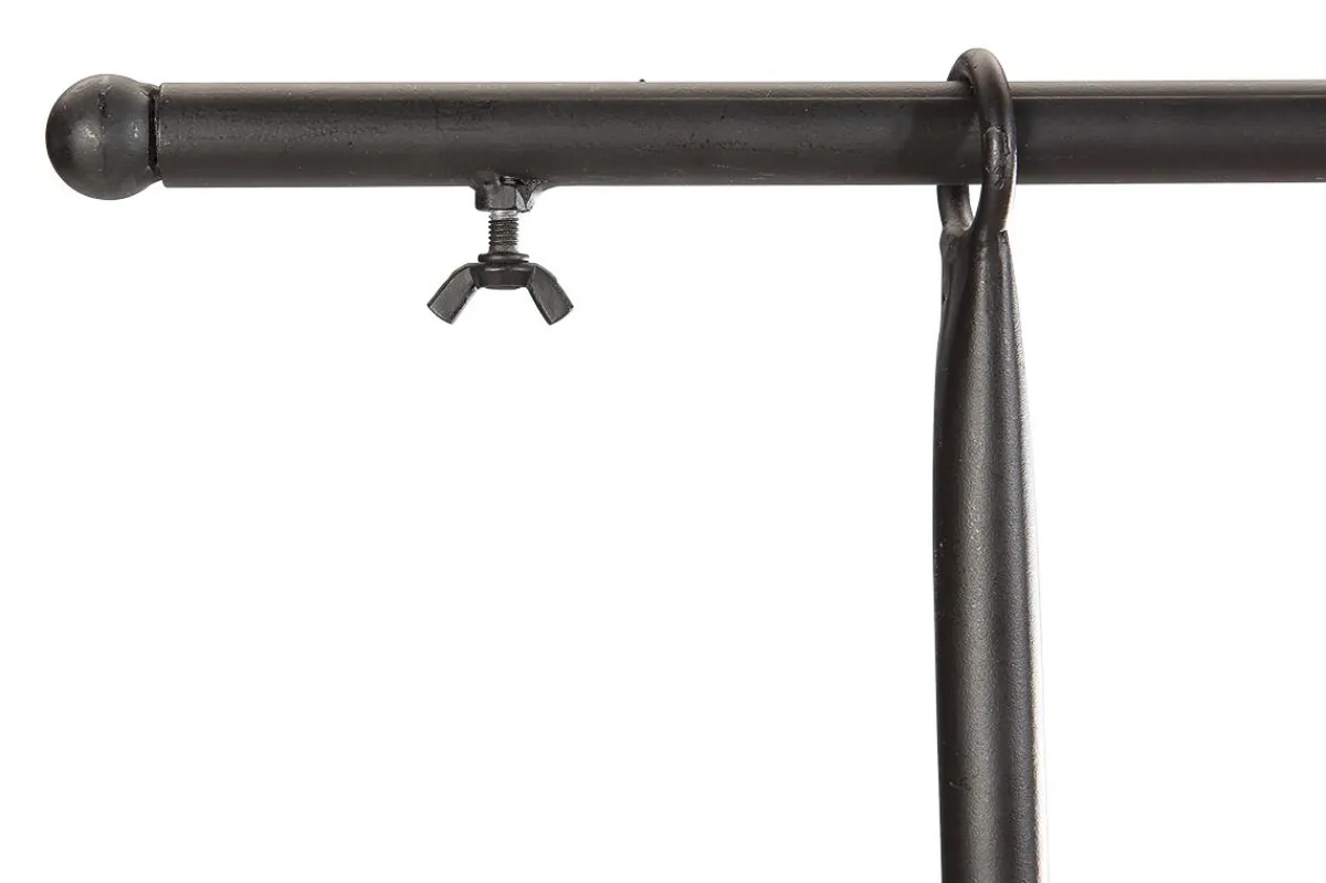 Best DecoWoerner Tischdeko Stange, 127 - 236 Cm Breit schwarz