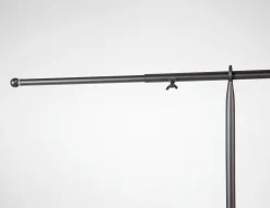 Best DecoWoerner Tischdeko Stange, 127 - 236 Cm Breit schwarz