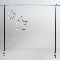 Best DecoWoerner Tischdeko Stange, 127 - 236 Cm Breit schwarz
