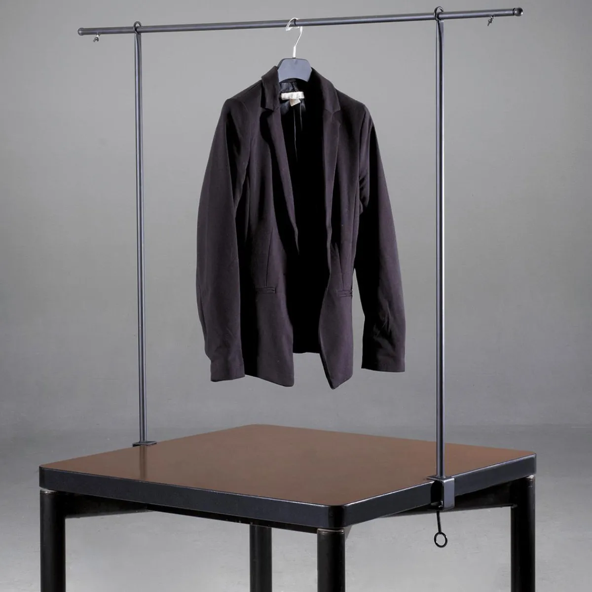 Best DecoWoerner Tischdeko Stange, 127 - 236 Cm Breit schwarz