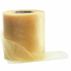 DecoWoerner Tüllband, 100 Mm, 25 M, gold