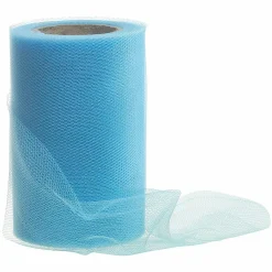Outlet DecoWoerner Tüllband, 100 Mm, 25 M, Hell blau