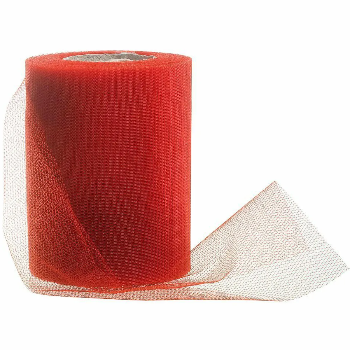 Discount DecoWoerner Tüllband, 100 Mm, 25 M, rot
