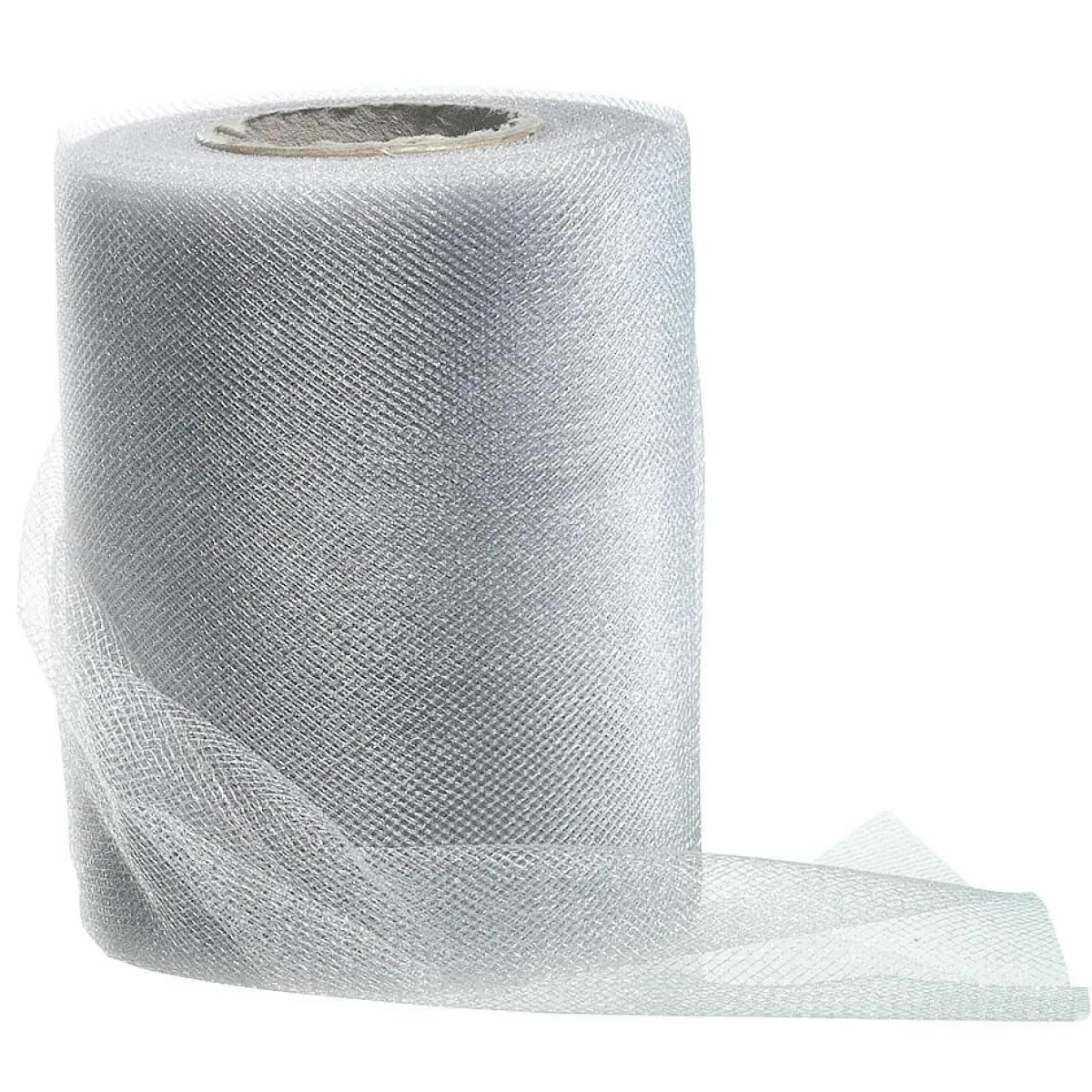 Online DecoWoerner Tüllband, 100 Mm, 25 M, silber