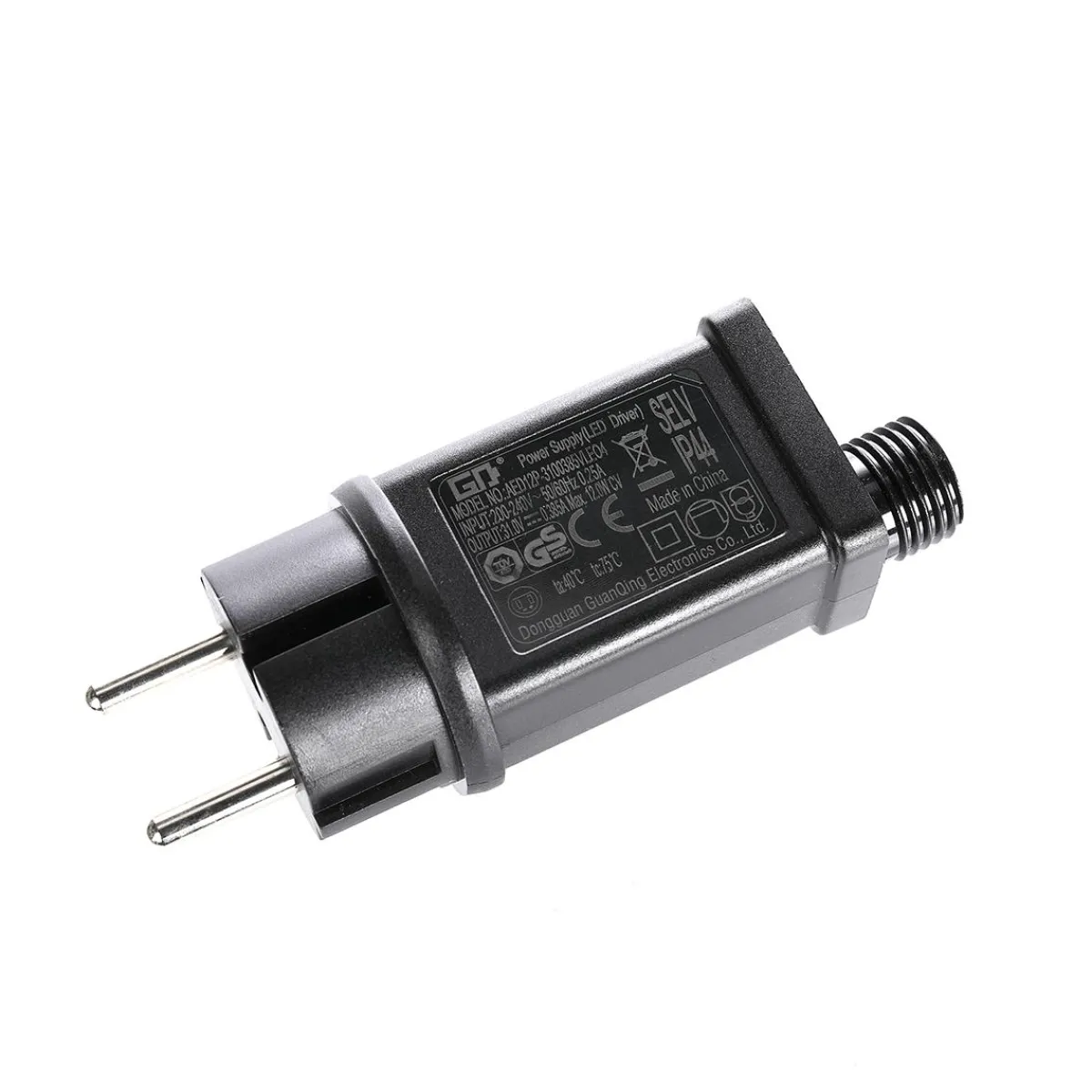 DecoWoerner Trafo Anschlussstecker 31V, 12W schwarz